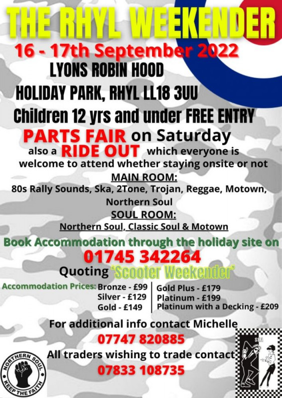 Rhyl weekender 2022